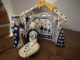 Bunzlau Kerststal set uniek