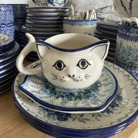 Bunzlau Kattenkopje en schotel H16-3300