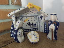Bunzlau Kerststal set uniek