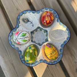 Handbeschilderde Paaseieren Poolse folklore 6 cm