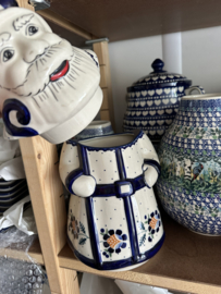 Bunzlau kerstman voorraadpot 30 cm hoog