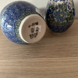 Bunzlau vaasjes set G17 G18 U5138 Unikat