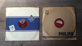 Set van vier 10 inch vinyl platen (3x 78 + 1x 33 1/3 rpm)
