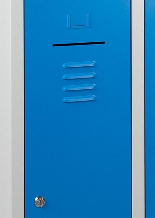 Armoire vestiaires WRC 4-portes (4 x 2) - choix de la couleur et de la serrure