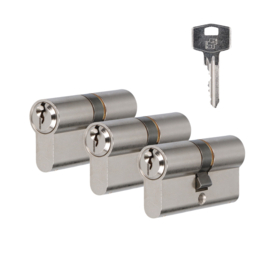 Safety profile cylinder VEILIG S7 Expert SKG 3, double cylinder (keyed alike sets)