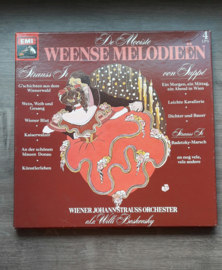 Vinyl lp: De mooiste Weense melodieën (Wiener Johann Straus) (4 LP)