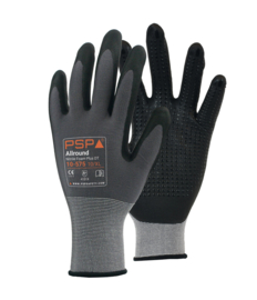 Work Gloves PSP 10-575 Allround Nitrile Foam Plus with Studs, Black