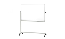 Whiteboard MAULstandaard, 120 x 180 cm, mobiel, kantelbaar, emaille