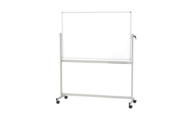 Whiteboard MAULstandaard, 120 x 220 cm, mobiel, kantelbaar, emaille