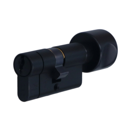 Cylindre profilé de sécurité VEILIG S7 Expert SKG 3, avec bouton (noir)