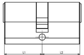 S2 veiligheidsprofielcilinder S6 SKG 2, dubbele cilinder (gelijksluitende sets)