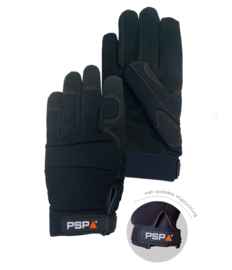 Werkhandschoenen PSP 39-500 Mechanic Black Pro, Zwart