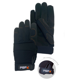 Work Gloves PSP 39-500 Mechanic Black Pro, Black