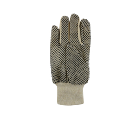 Cotton work gloves PSP 20-405 Polka Dot, with black dots (per bag of 12 pairs)