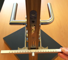 Cilindermeter - Aluminium - Profielcilinders eenvoudig opmeten tot max. 90/90 mm
