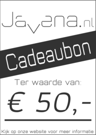 Cadeaubon Javena € 50,-