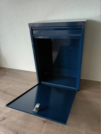 Tweede kans: Brievenbus / postkast Mailbox (blauw) (popnagel)