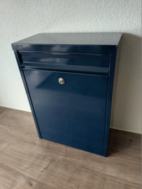 Tweede kans: Brievenbus / postkast Mailbox (blauw) (popnagel)