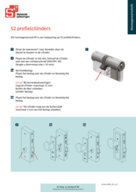 S2 veiligheidscilinder F6 SKG 2, enkele profielcilinder