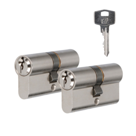 Cylindre profilé de sécurité VEILIG S6 Standard SKG 2, double cylindre (assemblage à clés identiques)
