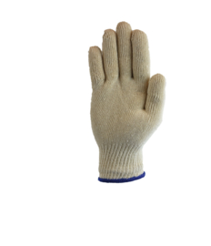 Cotton work gloves PSP 20-250 circular knitted Ecru, 420 gr (per bag of 12 pairs)