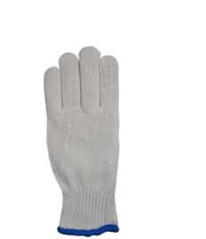 Cotton work gloves PSP 20-300 circular knitted poly/cotton, with PVC dots (per bag of 12 pairs)