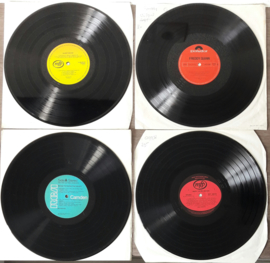 Diverse 78 toeren platen (37 stuks) + bijpassende koffer