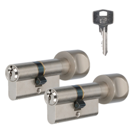 S2 veiligheidscilinder S6 SKG 2, knopcilinder
