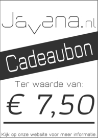 Cadeaubon Javena € 7,50