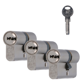 Cylindre profilé de sécurité VEILIG F6 Confort SKG 2, double cylindre (assemblage à clés identiques)