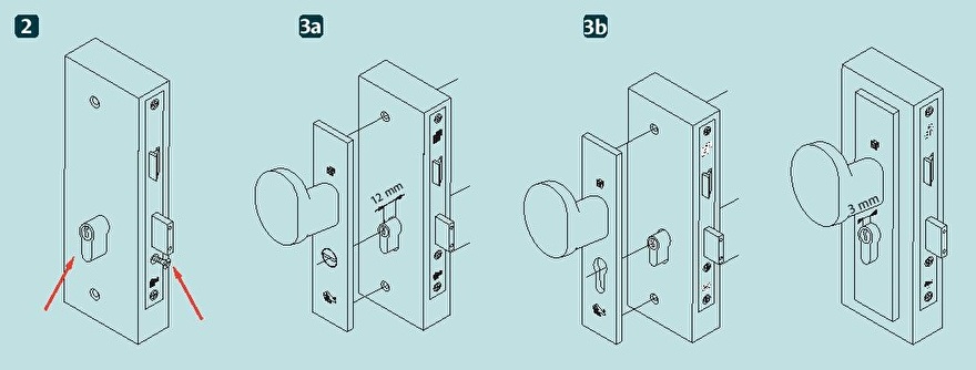 Instructions d'installation étape par étape pour les cylindres de porte S2 sur Javena.nl