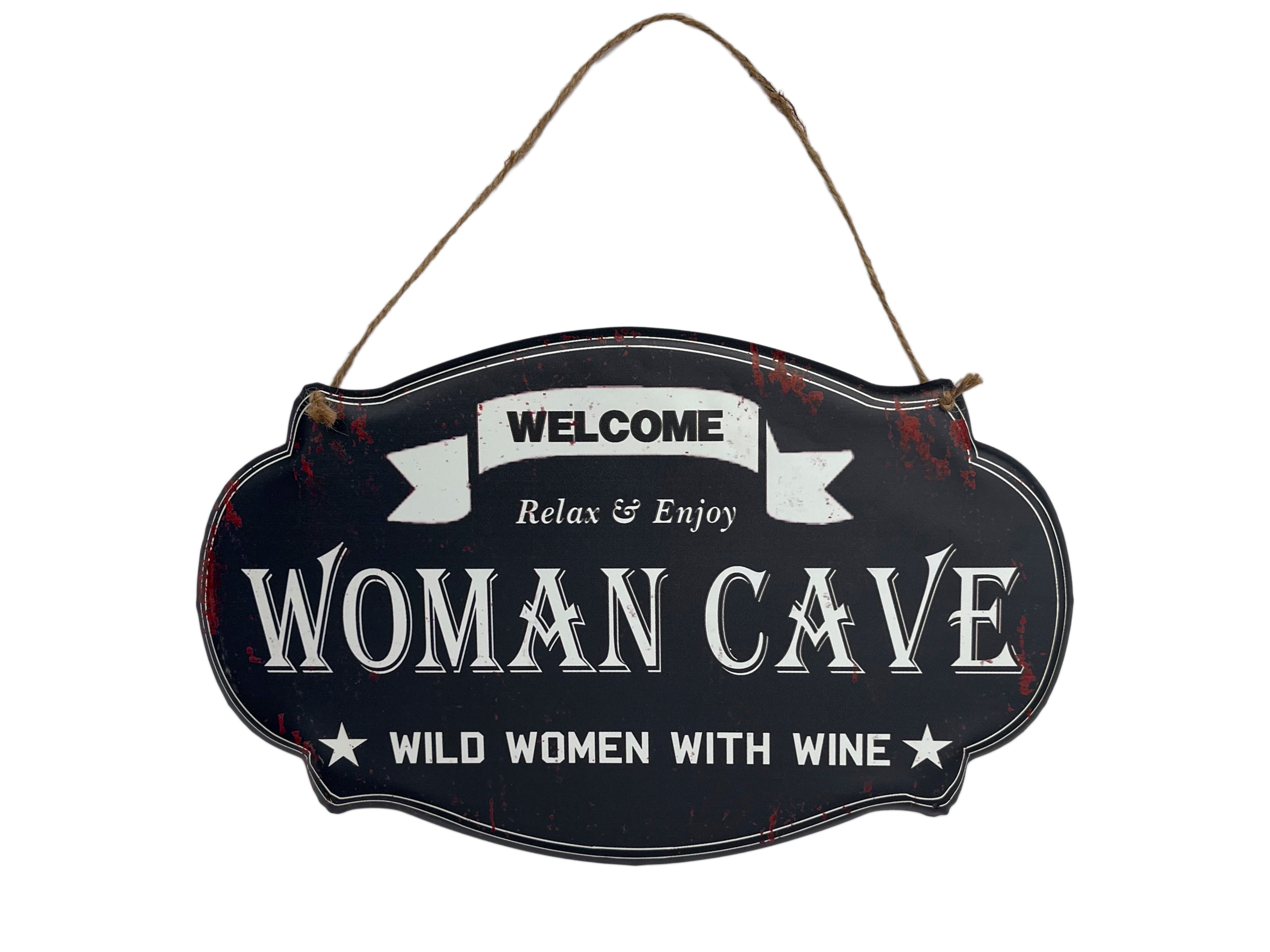Tekstbord Woman Cave, groot