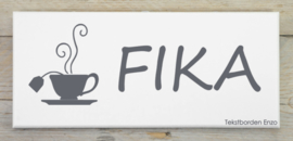 Tekstbord Fika (thee)