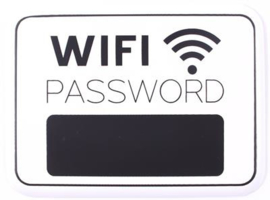 Tekstbord WIFI Password