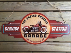 Tekstbord The Busted Knuckle Garage (schild)