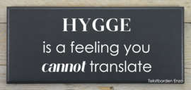 Tekstbord Hygge I just a feeling