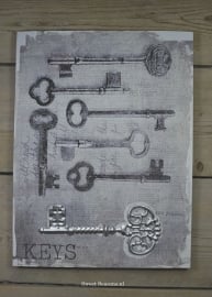 Canvas, sleutels (grote sleutel)