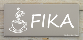 Tekstbord Fika (koffie)