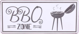 Tekstbord BBQ zone