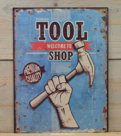 Tekstbord Tool Shop