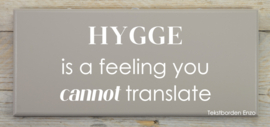 Tekstbord Hygge I just a feeling