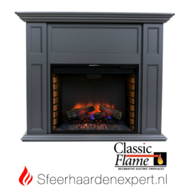 Classicflame schouw Sula grafiet grijs met elektrische sfeerhaard CF28