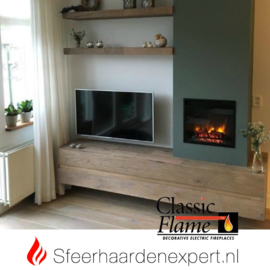 Classicflame Monaco elektrische LED inbouw sfeerhaard 47 x 43 cm