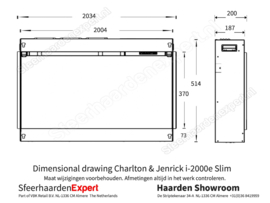 Charlton & Jenrick i-2000 Slim - Elektrische Haard