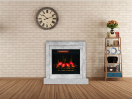 Classicflame Vigo Grijs - Moderne schouw met 3D haard