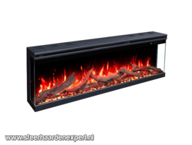 Aflamo UNIQUE PRO 100 cm Elektrische Haard – 3D Vlameffect, Geluidseffecten, Smart App en Verwarming