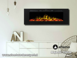 Aflamo Majestic 152cm - Wall Fire Elektrisch