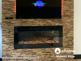 Aflamo Majestic 92cm breed - Elektrische inbouw sfeerhaard