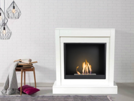 Classicflame Milo Wit modern met Bio Ethanol haard