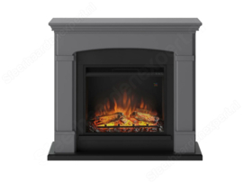 Tagu Helmi Grijs - Schouw met elektrische haard Powerflame-One
